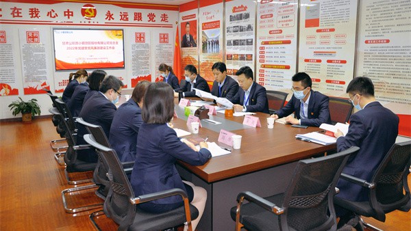 小额贷款公司党总支组织召开2022年度党建暨党风廉政建设工作会议